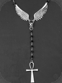 Fantamagoria Icarus Ankh rosary pendant rozenkruis ketting