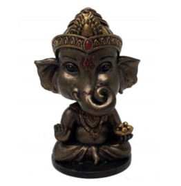 Ganesha brons Bobblehead - 10 cm hoog