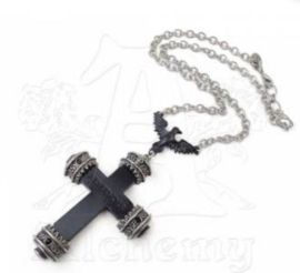 Alchemy Gothic ketting - Nevermore Cross