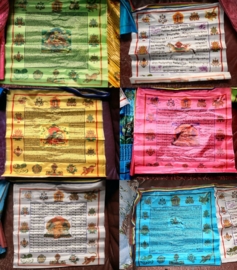 10 Tibetaanse gebedsvlaggen op koord