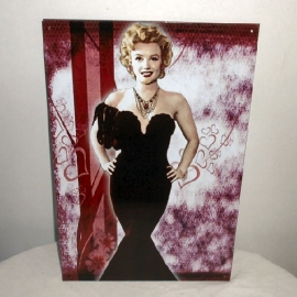 Metalen wandplaat Marilyn 3 - 21 x 31 cm