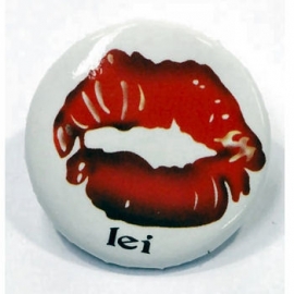 Retro button Lippen 2
