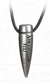 Alchemy Gothic ketting - Armageddon - kogel hanger - 3,3 cm lang