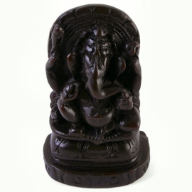 Ganesha zwarte polyresin - 11 cm hoog