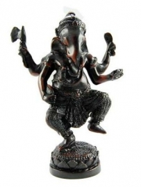 Ganesha dansend donkerbruin 17 cm