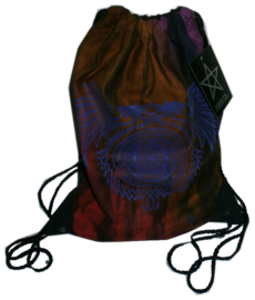 Darkstar Jordash tiedye sporttas pentagram met draken