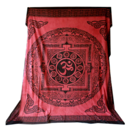 Bedsprei / wandkleed OHM rood - 210 x 230 cm