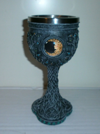 Triple Moon Goddess Enchanted Chalice - 19,5 cm hoog