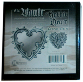 Alchemy of England - Handspiegel Gothic Heart - 8 cm hoog