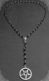 Fantasmagoria the pentagram rosary necklace