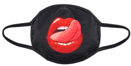 Gezichtsmasker rode lippen - 12 x 30 cm