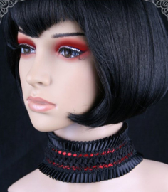 Fantasmagoria Nemesis choker zwart rood