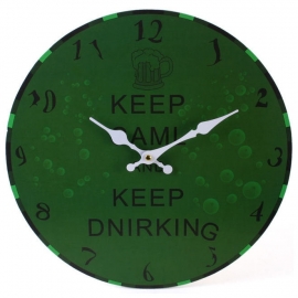 Keep calm keep drinking - klok - Miss Peculiar - Ø 34 cm