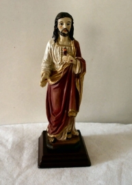 Christus Heilighart beeld 13 cm