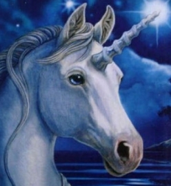 Sacred Unicorn wandbord Lisa Parker - 28 x 28 cm