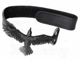 Alchemy UL 13 - leren en pewter armband - Black Consort