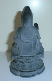 Quan Yin Guanyin Kwan Yin hematiet 11 cm hoog