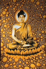 Bedsprei / wandkleed Boeddha Goud - 225 x 150 cm