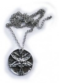 Ketting Baphomet grote medaille