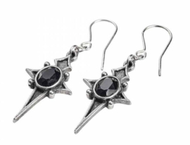 Alchemy Gothic design oorbellen - Sterne Leben - 3.2 cm lang