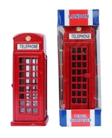 Puntenslijper Brits telefooncel - 9 cm hoog