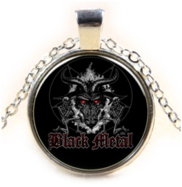 Glazen hanger met ketting Baphomet 7