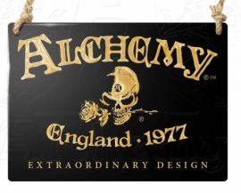 Emaille wandbord Alchemy - Alchemy England 1977