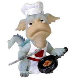 Funny Dragon - Bad Cook - 8 cm hoog