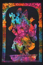 Wandkleed Ganesha gekleurd - 80 x 110 cm