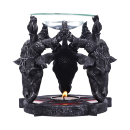 Baphomet oliebrander 13.5 cm hoog