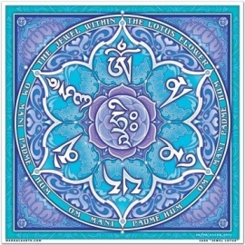 Raamsticker Lotus Juwel 18 x 18 cm