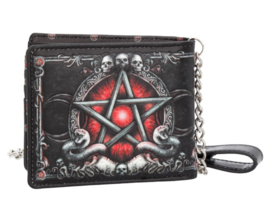 Baphomet portemonnee met anti-diefstalketting