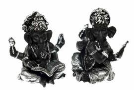 Ganesha beeld set van 2 - polyresin - 5 cm hoog
