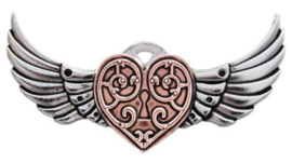 Engineerium Anne Stokes Valkyrie Heart broche