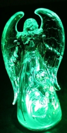 Engel beeld met led verlichting - 13 cm hoog