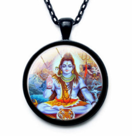 Glazen hanger met ketting Shiva 4