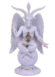 Dark Lord - Wit Baphomet Beeld - 25 cm hoog