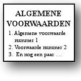 Algemene voorwaarden