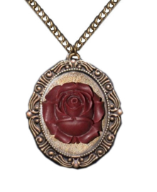 Fantasmagoria wine rose pendant 5 cm lang