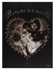 Alchemy England canvas wandbord - Perfume de la Mort - 19 x 25 cm