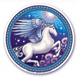 Raamsticker Pegasus