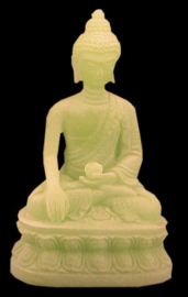 Thaise Boeddha 'glow in the dark' - 9 cm hoog