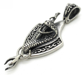 Cobra slang ketting 316 titanium staal 6.2 x 2.5 cm