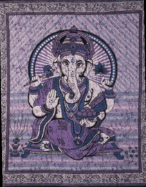 Bedsprei / wandkleed Ganesha violet 200 x 220 cm