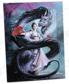 Dragon Dancer - wandbord van Anne Stokes - 25 x 19 cm