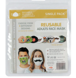 Gezichtsmasker regenboog lippen - 12 x 30 cm