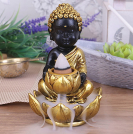 Baby boeddha backflow wierookbrander - 10.3 cm hoog