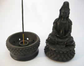 Quan Yin wierook / kegel brander 18 cm hoog