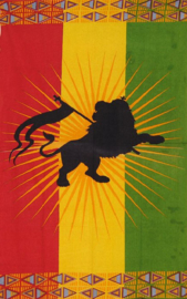 Bedsprei wandkleed leeuw Rastafari, Bob Marley 120 x 220 cm