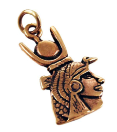 Ketting brons Egyptische Zonnekonigin Isis - 4.5 cm hoog